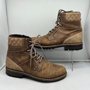 Buckle Outpost Makers Boot Mens 9 Bradley Brown Leather Ankle Lace Up Zip